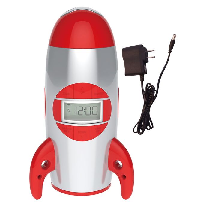 Big Red Rooster® Rocket Ship Projection Alarm Clock Bed Bath & Beyond