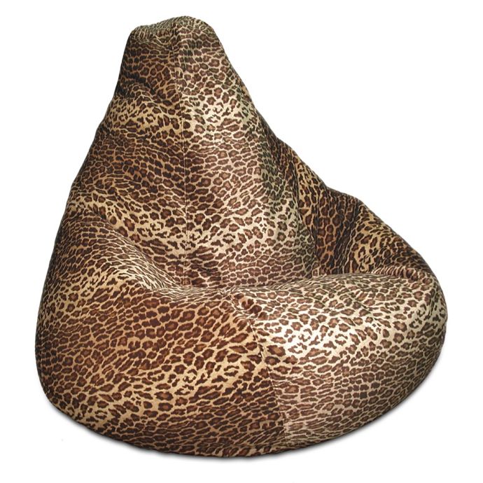 Adult Size Velvet Bean Bag Chair In Leopard Print Bed Bath Beyond