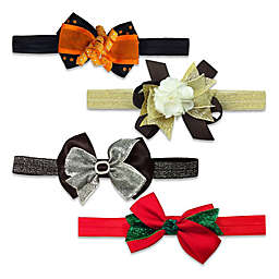 Elly & Emmy 4-Pack Fall Holiday Headwraps