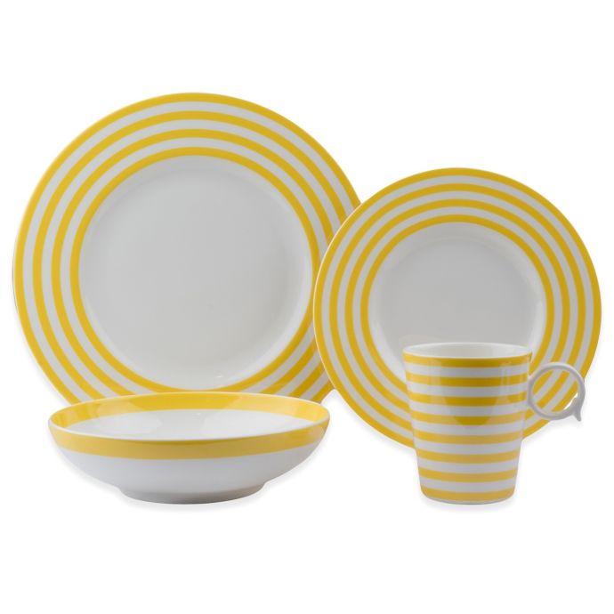 Freshness Lines 8Piece Dinnerware Set Bed Bath & Beyond