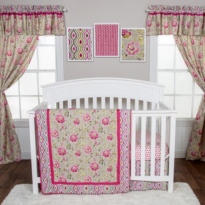 Waverly Baby By Trend Lab Jazzberry 3 Piece Crib Bedding Set