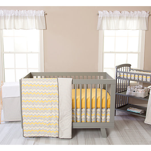 Alternate image 1 for Trend Lab® Buttercup Zigzag 3-Piece Crib Bedding Set
