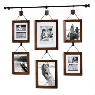 hanging picture frames on wall