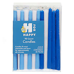H for Happy™ Deluxe Hanukkah Candle 90-Count Value Pack in Blue/White