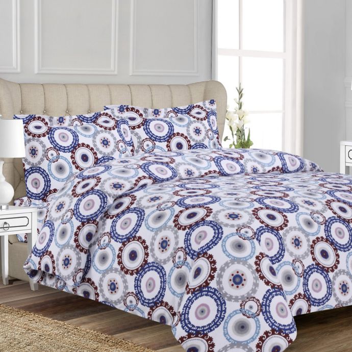 tribeca living 170 gsm printed flannel duvet se