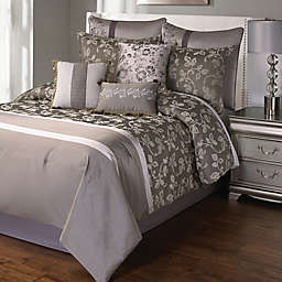 Heston Comforter Set in Platinum