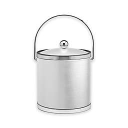 Kraftware™ Sophisticates White 3-Quart Ice Bucket with Lucite Cover in Polished Chrome