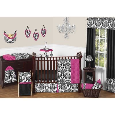 hot pink crib sheet