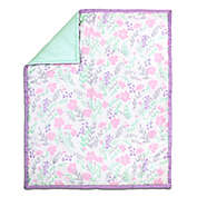The Peanut Shell&reg; Floral Quilt in Purple/Mint