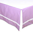 Alternate image 0 for The Peanutshell&trade; Solid Crib Dust Ruffle in Purple/White