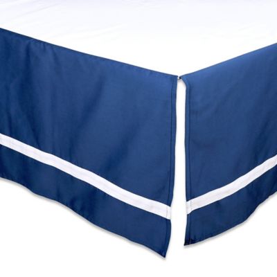 solid navy crib bedding