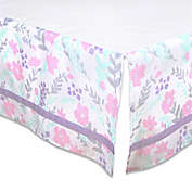 The Peanutshell&trade; Floral Crib Skirt in Pink