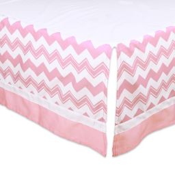 Crib Skirts White Pink Crib Bed Skirts Buybuy Baby