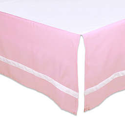 The Peanut Shell® Solid Crib Skirt in Pink