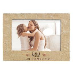 Grasslands Road® 4-Inch x 6-Inch "Mom" Cement Picture Frame