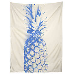 Deny Designs Deb Haugen Blu Pineapple 60-Inch x 90-Inch Tapestry