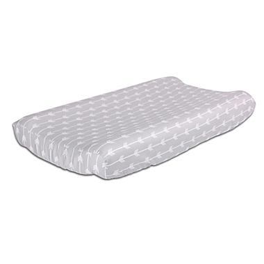 The Peanut Shell&trade; Arrows Changing Pad Cover in Grey. View a larger version of this product image.