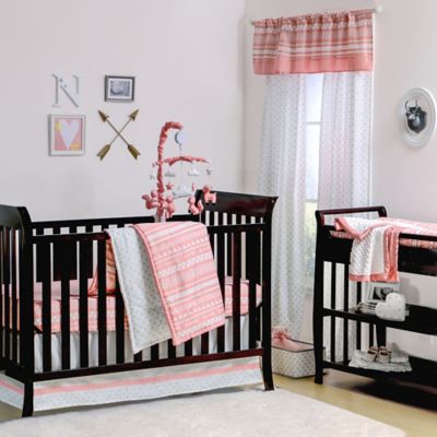 coral crib bedding