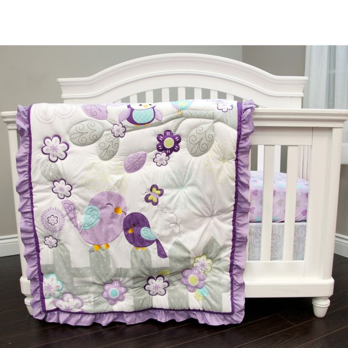 Baby S First By Nemcor Love Birds 3 Piece Crib Bedding Set