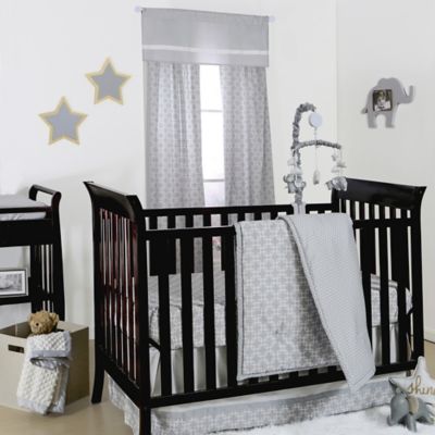 geometric crib bedding