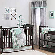The Peanutshell&trade;  Woodland Crib Bedding Collection in Grey/Mint