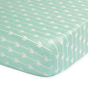 The Peanutshell&trade;  Arrow Fitted Crib Sheet in Mint