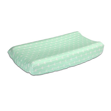 The Peanutshell&trade; Arrows Changing Pad Cover in Mint. View a larger version of this product image.