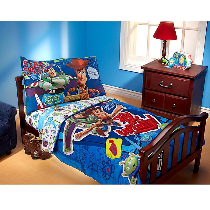 Disney® Toy Story Fly to Infinity 4-Piece Toddler Bedding Set | Bed Bath & Beyond