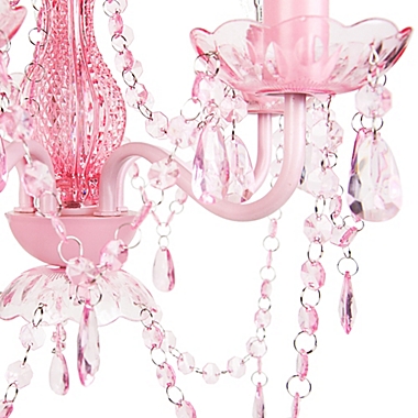 Sleeping Partners 5-Light Chandelier in Pink Sapphire. View a larger version of this product image.