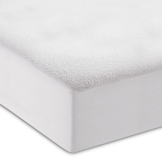 Dreamserene Comfort Terry Crib Mattress Protector In White Set