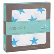 aden + anais&reg; Fluro Crib Skirt in Blue