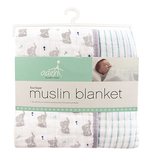 Alternate image 1 for aden + anais™ essentials Elephant Muslin Dream Blanket
