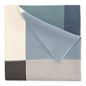 Elegant Baby&reg; Patchwork Knit Blanket in Multicolor Blue