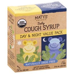 Maty's® Organic Baby 4 fl. oz. Day & Night Cough Syrup Value Pack