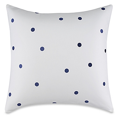 kate spade new york Willow Court Deco Dot European Pillow Sham in Navy. View a larger version of this product image.