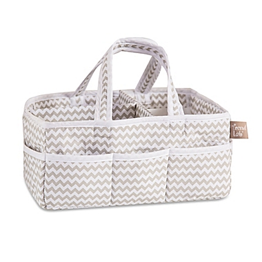 Trend Lab&reg; Ombre Grey Chevron Diaper Caddy. View a larger version of this product image.