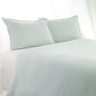 Alternate image 0 for Aura Solid Linen Cotton Queen Duvet Cover in Ice Blue