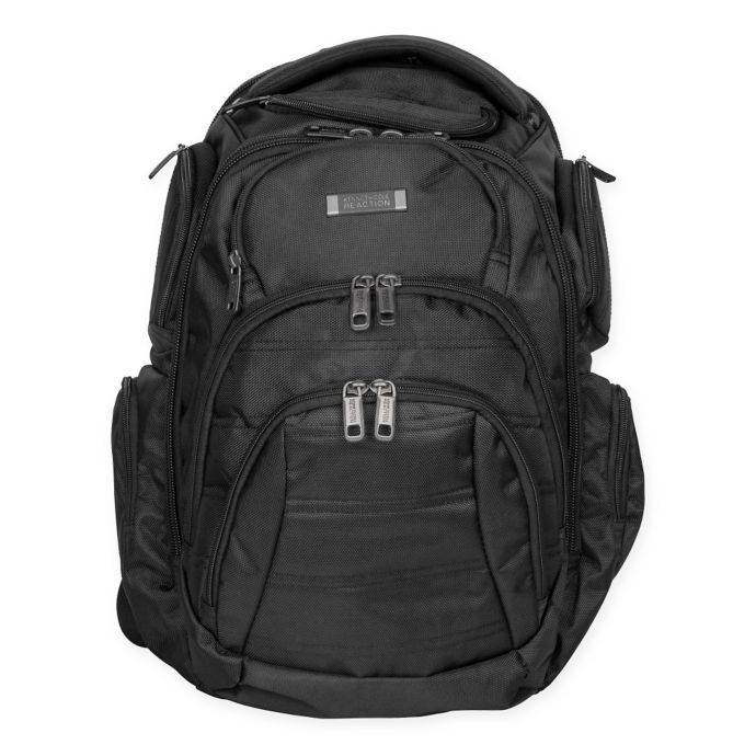 Kenneth Cole Double Compartment 17-Inch Computer Backpack | Bed Bath ...