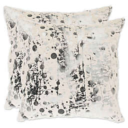 Safavieh Nars 22-Inch Square Throw Pillows in White (Set of 2)
