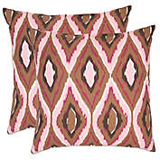 Safavieh Sophie 18-Inch x 18-Inch Throw Pillows in Pink (Set of 2)