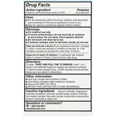 Allegran Refresh Plus&reg; 50-Count Lubricating Eye Drop Solution. View a larger version of this product image.