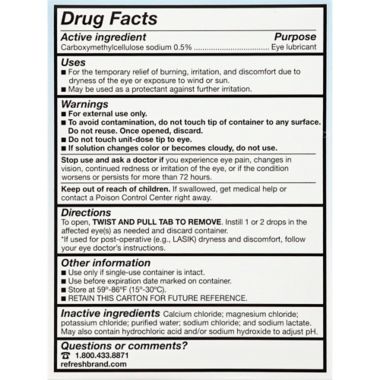 Allergan Refresh Plus&reg; 30-Count Lubricating Eye Drops. View a larger version of this product image.