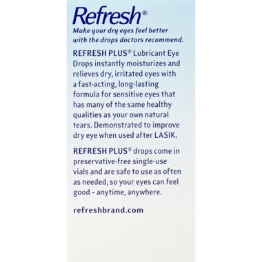 Allergan Refresh Plus&reg; 30-Count Lubricating Eye Drops. View a larger version of this product image.
