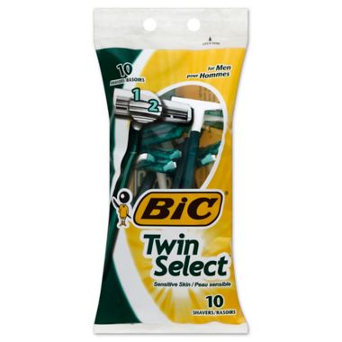 Bic&reg; 10-Pack Twin Select Sensitive Skin Razors. View a larger version of this product image.