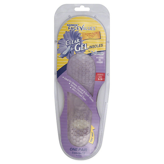 Alternate image 1 for Harmon® Face Values™ 1-Count Clear Gel Insoles for Women
