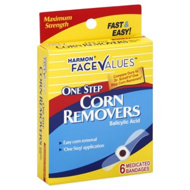 Harmon&reg; Face Values&trade; 6-Count One Step Corn Removers with Salicylic Acid. View a larger version of this product image.