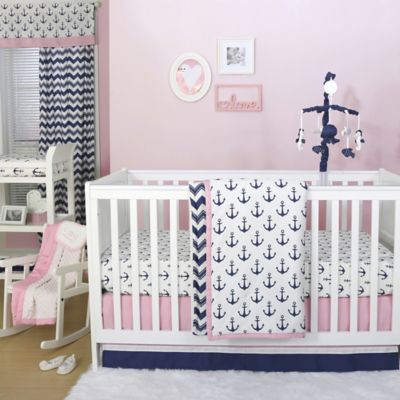 navy nursery bedding