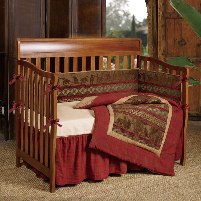 Hiend Accents Cascade Lodge 2 Piece Crib Bedding Set Buybuy Baby