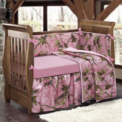 pink camo baby bedding