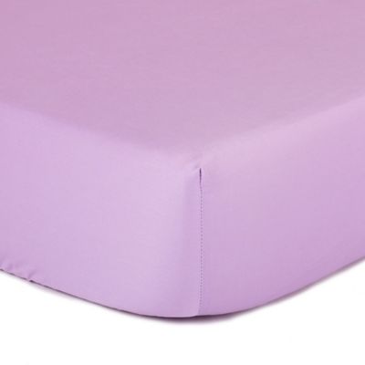 purple fitted crib sheet